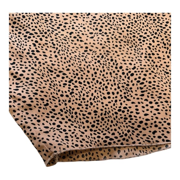 Easel Oversized Leopard Print Short Sleeve Blouse - Size Large - Picture 6 of 13